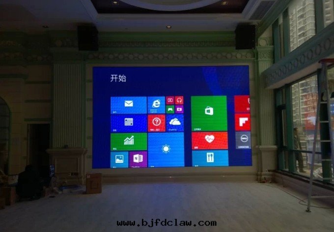 渝北(běi)澳维酒店(diàn)室(shì)內(nèi)P5全(quán)彩顯示屏